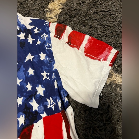 Vintage Jeanius American Flag All Over Print - Picture 6 of 12